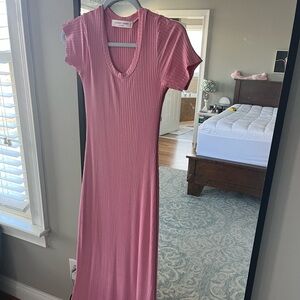 Sonnet James ribbed pink maxi size xsmall EUC